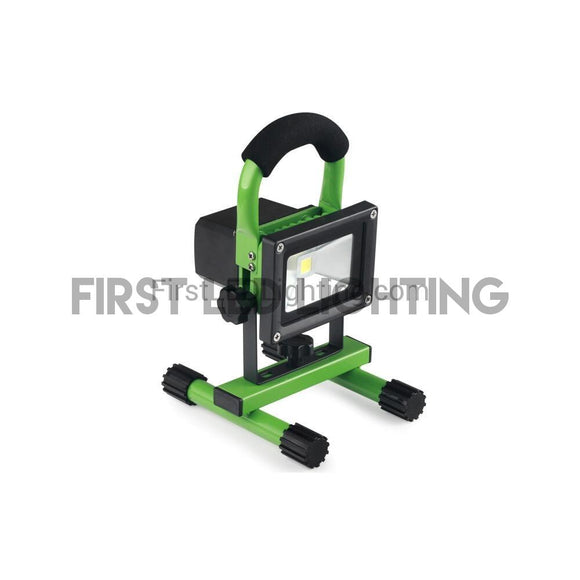 10W Rechargeable LED Flood Light - Green-First LED Lighting Center