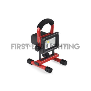 10W Rechargeable LED Flood Light - Red-First LED Lighting Center