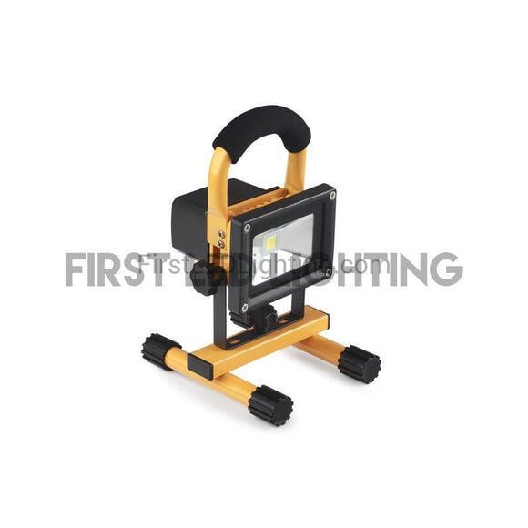 10W Rechargeable LED Flood Light - Yellow-First LED Lighting Center