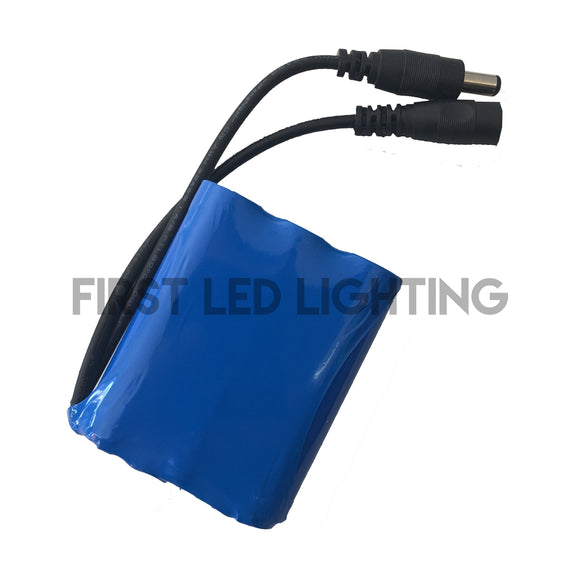 12V 3000mAh Li-Ion Rechargeable Battery-First LED Lighting Center