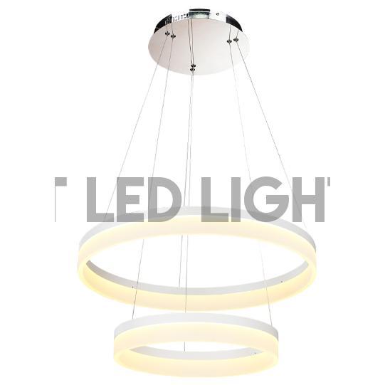 2-Ring LED Pendant Chandelier - 5602-2-First LED Lighting Center