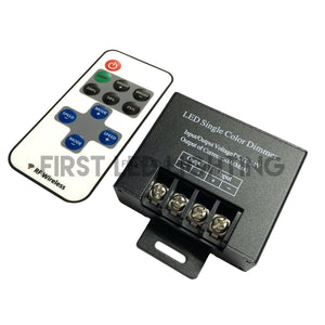 30A Single Color Dimmer with 11-Key RF Remote - Flashing Modes-First LED Lighting Center