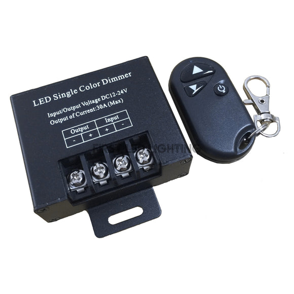 30A Single Color Dimmer with 2-Key RF Remote-First LED Lighting Center