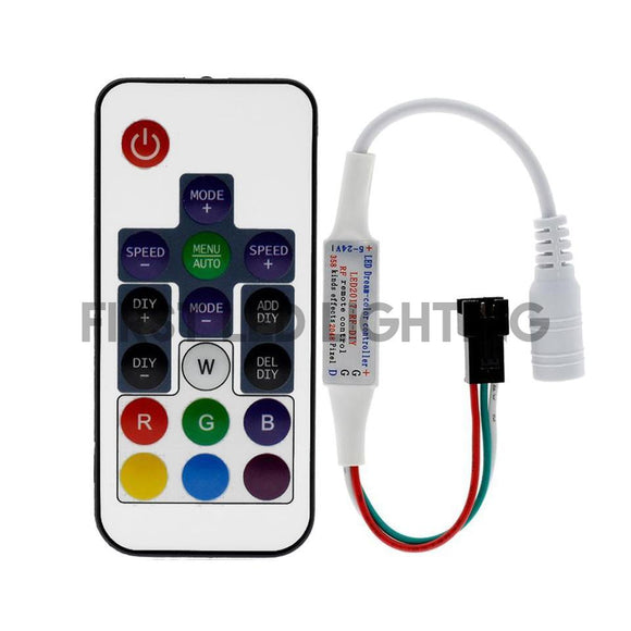 5-24V Digital RGB Controller 2812 - 17-Key RF Remote-First LED Lighting Center