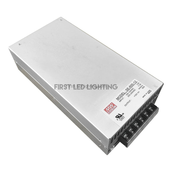 600W 12V Mean Well Driver - Indoor-First LED Lighting Center