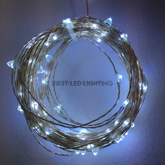 Copper String LED - 33ft 100LED - WHITE-First LED Lighting Center