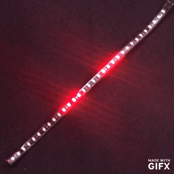 30cm LED Flashing Flex Strip - RED
