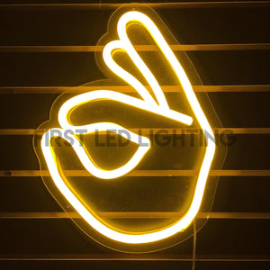 OK Hand - NeonFX Sign-First LED Lighting Center