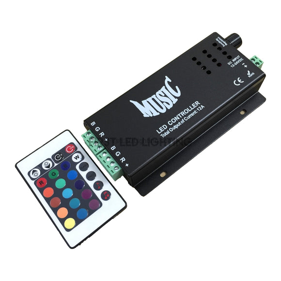 Plus Music RGB Controller with 24-Key IR Remote-First LED Lighting Center