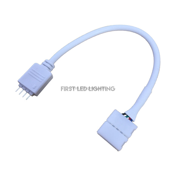 RGB Clip to 4-Pin Connector - Male-First LED Lighting Center
