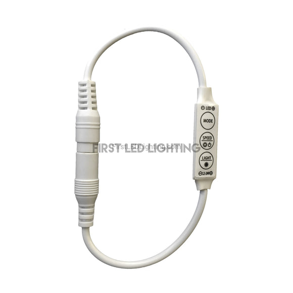 Single Color In-Line 3-Key Mini Controller-First LED Lighting Center