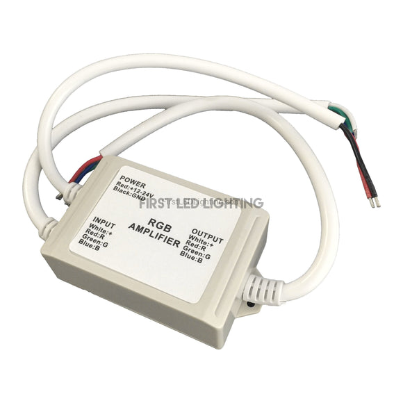 Waterproof RGB LED Amplifier 12-24VDC 4Ax3-First LED Lighting Center